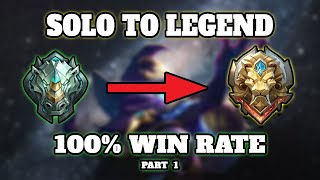 Solo To Legend 100% Win Rate Playing Only This \