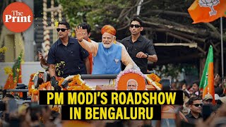Watch: PM Modi holds a roadshow in Bengaluru ahead of Karnataka election