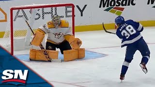 Brandon Hagel Beats Juuse Saros For The First Penalty Shot Goal Of The Year