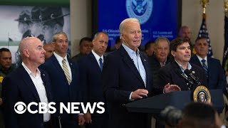 Biden speaks at Texas border after meeting with patrol agents, local leaders | full video