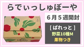 【らでぃっしゅぼーや開封】「ぱれっと」2020年6月5週（野菜10種M果物つき）のお届け内容を全て紹介