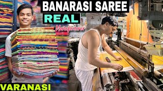 Handwoven Banarasi Silk Saree From Banaras |  Banarasi Crush Tissue | Pure Katan Silk | Banarasi 🔥🔥