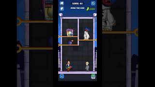 Huggy time level 61 to 62 short video |pull pin puzzle gameplay | huggy wuggy|