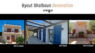 Byout Ghalboun Guesthouses Renovation Project