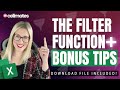 The FILTER Function in Excel + Bonus Tips - COMPREHENSIVE TUTORIAL!