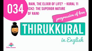 034 - Rain - Elixir of Life -  (Kural 11) - Thirukkural in English