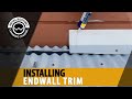 Endwall Flashing Installation On A Metal Roof. EASY Installation Video Wall Flashing On Metal Roof