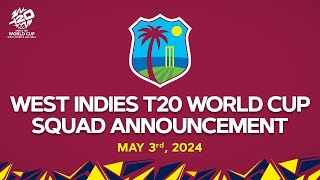 West Indies Men's T20 World Cup Squad Announcement - Press Conference