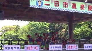 Ｍ２キッズ　６－６　筑紫野市祭　二日市温泉藤まつり　２０１６