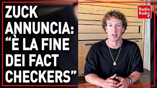 🔴 CLAMOROSO ZUCKERBERG: ANNUNCIA LA MORTE DEI FACT CHECKER SU META ▷ \