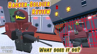 Hacker Soldier Review in Military Tycoon Roblox | New Hacker Event Update