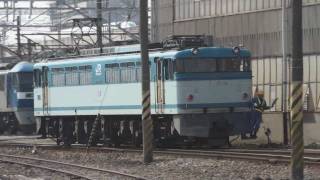 【鉄道HD】EF65 114号機 出庫＆入換 ＠岡山機関区