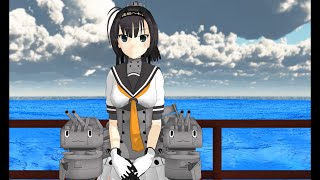 秋月さんが防空音頭を踊ってくれました　～艦これil-2 MMD編 2機目より～高画質版