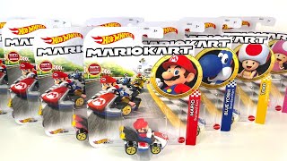 Hot Wheels Mario Kart Character Diecast Collection Unboxing Review ASMR