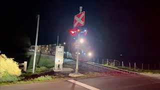 TasRail 2011 2006 2008 2009 #78 Ore train crossing Cascade Road