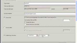 SQL Server Profiler - use Trace Template