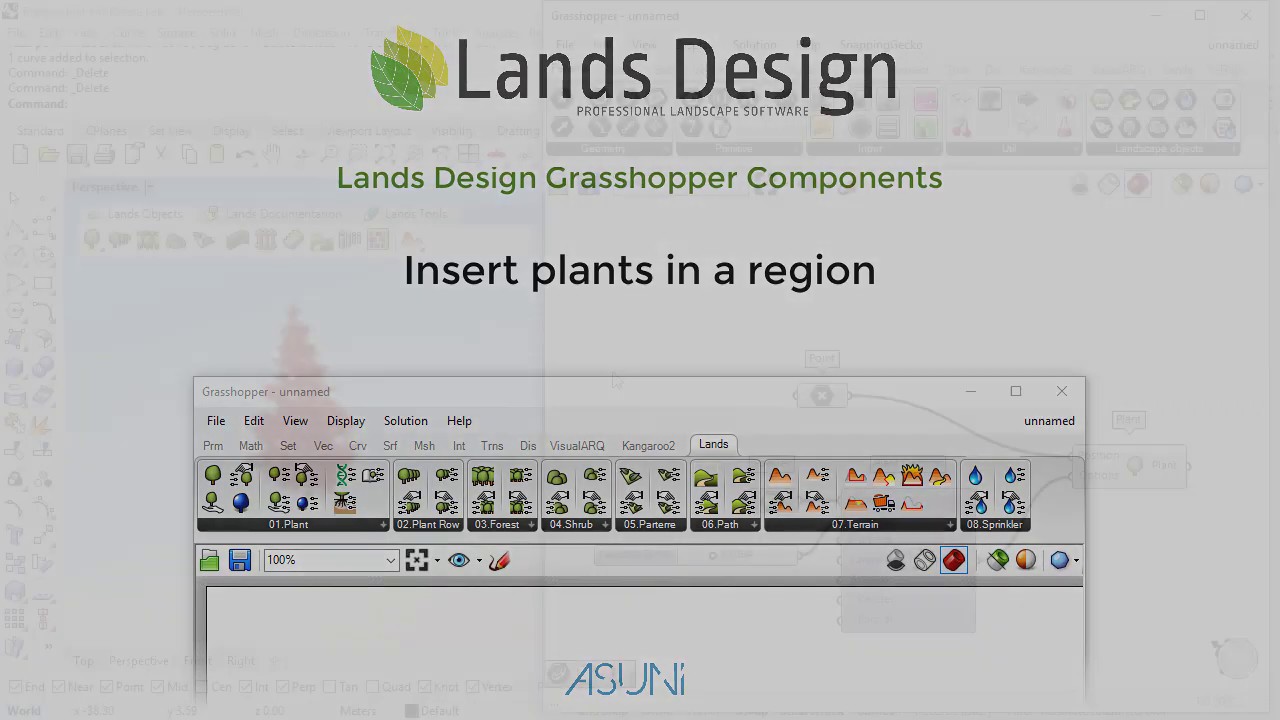 Lands Grasshopper Tutorial 03 Insert Plants In A Region Youtube
