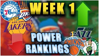 The OFFICIAL Week 1 NBA POWER RANKINGS + Recap of Every Game