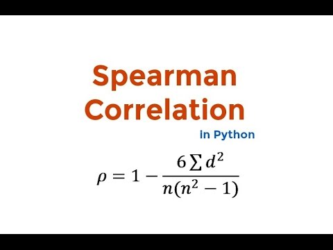 Spearman Rank-order Correlation: Using SciPy package in Python