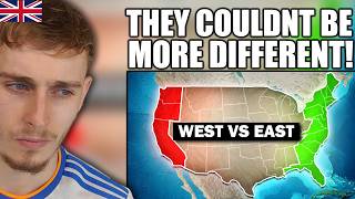 Brit Reacts to Why East and West Coast Of America are Complete Opposites