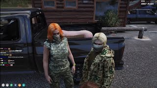 Ginger \u0026 JP Go Hunting Together | Aikobliss GTA RP Stream #0518