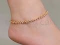 latest gold anklets collection 2023 gold payal designs@fashionblaze