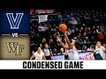 Villanova vs. Wake Forest Condensed Game | 2023-24 ACC Women's Basketball