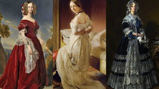 O que as mulheres vestiam no século 19? | MODA VITORIANA FEMININA (1840-1855)