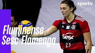 FLUMINENSE 1 X 3 SESC-FLAMENGO  | MELHORES MOMENTOS | SUPERLIGA FEMININA DE VÔLEI | sportv