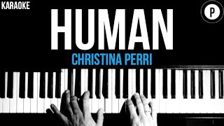 Christina Perri - Human Karaoke Slower Acoustic Piano Instrumental Cover Lyrics