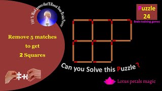 Matchstick games | math games | puzzles | Riddles |mind games | brain teasers |mental | IQ test |top