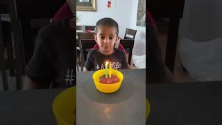 Cute Baby Blowing Candles