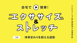 03：体幹まわりを鍛える運動｜自宅で簡単！エクササイズ＆ストレッチ