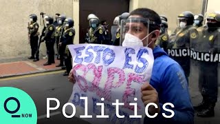 Peru Protesters Clash With Police in Lima as Interim President Sworn In