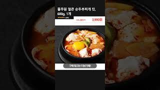 풀무원 얼큰 순두부찌개 킷, 600g, 1개