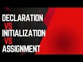 Declaration vs Initialization vs Assignment – Know the Difference!