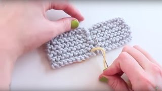 Knitting 101: How to Join Knitting with the Mattress Stitch