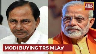 T'gana CM's Attack On PM Modi, Claims PM Involved In Poaching TRS MLAs | Munugode Bypolls