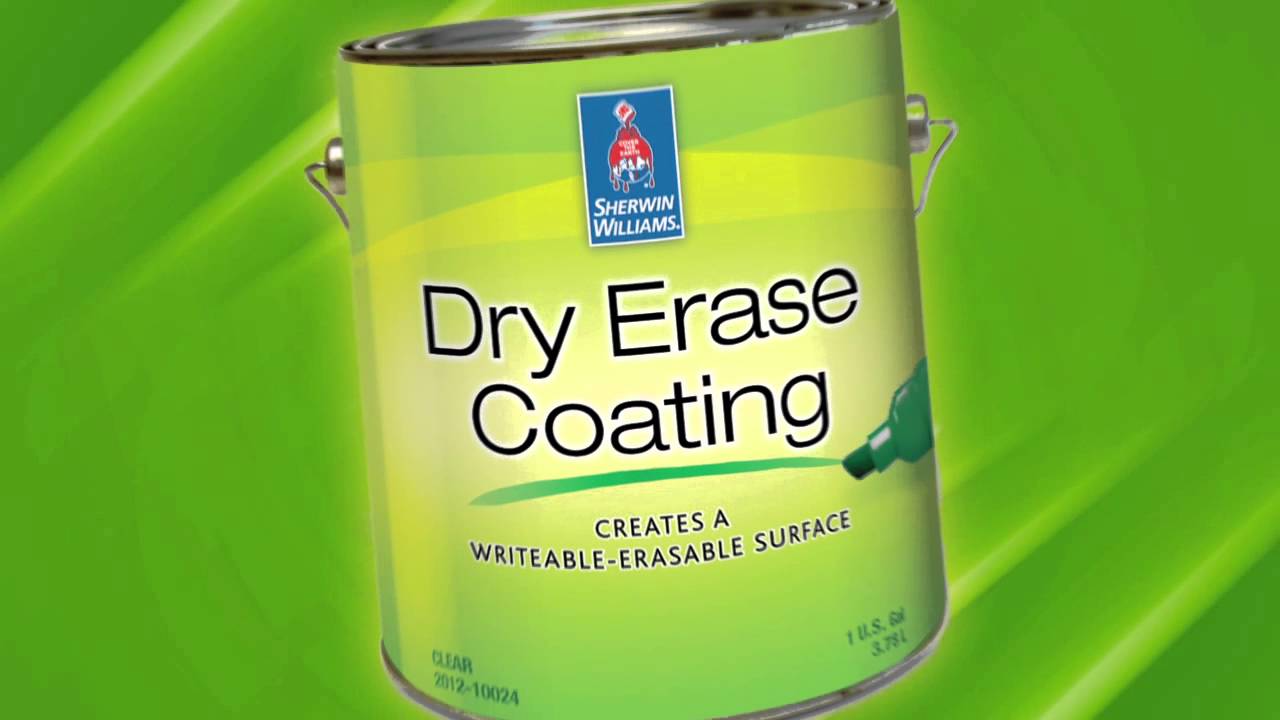 Dry Erase Coating Clear Gloss - Sherwin-Williams - YouTube