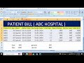 excel work in hospital data entry in excel excel computer viral youtube