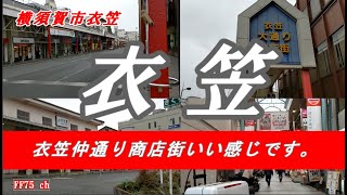 三浦一族ゆかりの地　衣笠の商店街を歩きます。Kinugasa