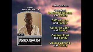 Nordrick Joseph John ~ Long Obituary