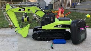 RC Excavator - RC Hydraulic Excavator Full Metal UNBOXING Toy Unboxing Video