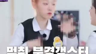 stan twitter: yuqi accidentally shows the mid fing3r in a tv show.