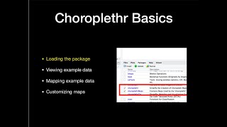 Choroplethr Basics Module 2, Lesson 1: Loading the Package
