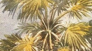 Easy Palm Tree Painting🌴 | Palm Tree Tutorial🎨 | Watercolor Palm Tree #shorts #shortvideo #viral