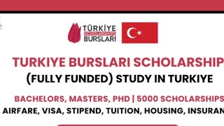 🇹🇷TURKEY GOVERNMENT SCHOLARSHIP 2025 IS NOW OPEN, APPLY NOW‼️