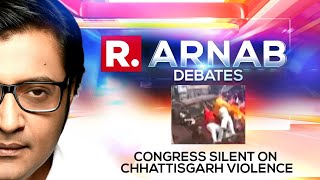 No Congress Protest In Chhattisgarh After Car Mows Down 20 devotees? | Arnab Goswami Debates