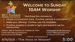 MCC Portland Worship - \