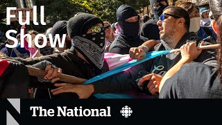 CBC News: The National | Education protests, Canadian NFL helmets, UN debates